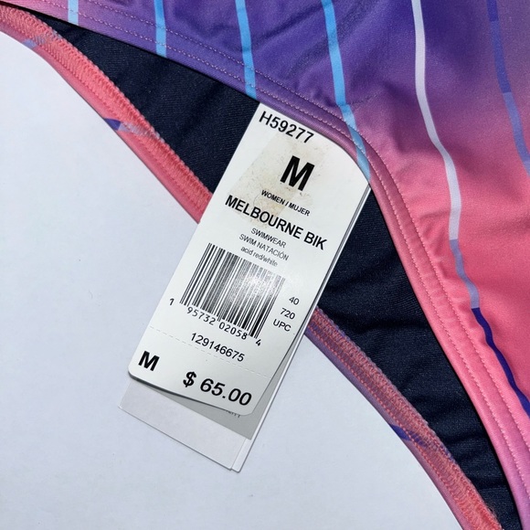 NIKE Essentials Swim Top paired with Adidas Melbourne Swim Bikini Bottoms NWT - Picture 4 of 6